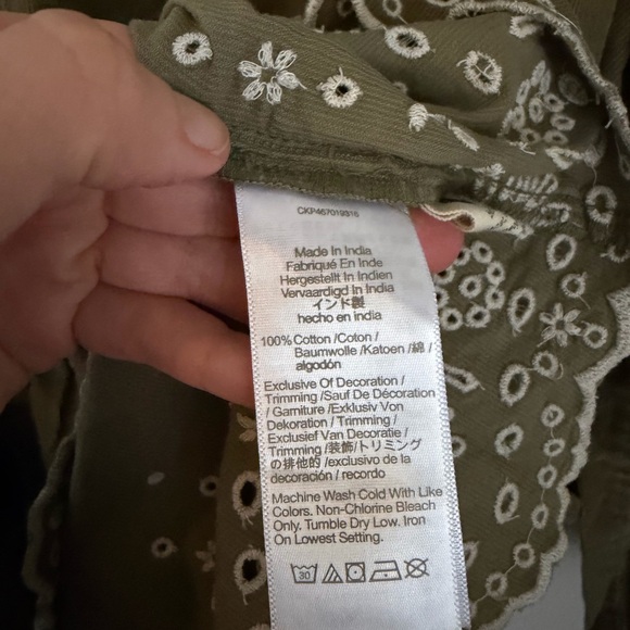 Madewell Olive Green Mini Dress - Picture 7 of 7